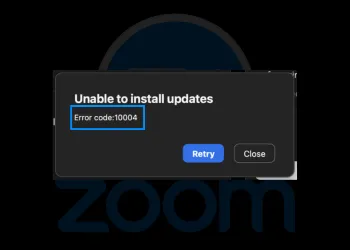 zoom update error code